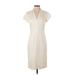 Betsey Johnson Casual Dress - Sheath: Ivory Jacquard Dresses - Women's Size 4