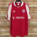 Adidas Shirts | Adidas Fc Bayern Mnchen Vintage Collared Jersey L | Color: Red/White | Size: L