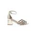 Jewel Badgley MIschka Heels: Silver Shoes - Women's Size 7