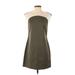 Kate Spade Saturday Casual Dress - Shift: Green Solid Dresses - Women's Size Small