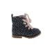 Cat & Jack Ankle Boots: Blue Polka Dots Shoes - Kids Girl's Size 6