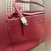 Coach Bags | Coach Crossgrain Leather Christie Satchel Shoulder Bag F34673 Carryall | Color: Pink | Size: Os