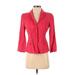 Elie Tahari Blazer Jacket: Red Jackets & Outerwear - Women's Size 10