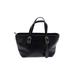 Coach Factory Leather Satchel: Black Solid Bags