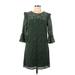 Ann Taylor Casual Dress: Green Dresses - Women's Size 10 Petite