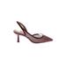 INC International Concepts Heels: Burgundy Grid Shoes - Women's Size 8 1/2
