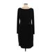 Anne Klein Cocktail Dress - Wrap: Black Solid Dresses - Women's Size 12
