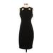 Calvin Klein Casual Dress - Bodycon: Black Solid Dresses - New - Women's Size 2