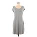 Old Navy Casual Dress - Shift: Gray Solid Dresses - Women's Size Medium