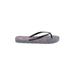 Roxy Flip Flops: Gray Shoes - Women's Size 8