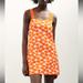 Zara Dresses | Nwt Zara Dress | Color: Orange/White | Size: Xs