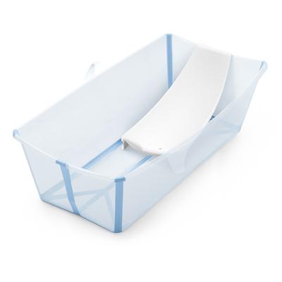 Stokke Flexi Bath X-Large Heat Sensitive Tub + Newborn Support - Ocean Blue