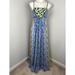 Anthropologie Dresses | Anthropologie Ranna Gill Sunburst Beaded Embroidered Maxi Dress Small | Color: Blue/Yellow | Size: S