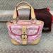 Coach Bags | Coach Soho Pink Signature Small | Color: Cream/Pink | Size: Os