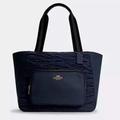 Coach Bags | Coach Nwt Court Tote With Ruching | Color: Blue | Size: Os