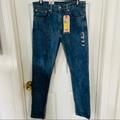 Levi's Jeans | Nwt Levis Acid Wash Slim Taper Denim Stretch Jeans Sits Below Waist Size 32 X 32 | Color: Blue | Size: 32