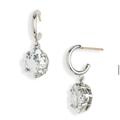 Kate Spade Jewelry | Nwt! Kate Spade Stone Huggie Hoop Earrings | Color: Silver | Size: Os
