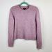 J. Crew Sweaters | J. Crew Alpaca Wool Blend Soft Raglan Sleeve Crewneck Sweater Sz M | Color: Pink/Purple | Size: M