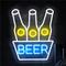 Urban Outfitters Wall Decor | Beer Bucket Neon Led Wall Sign Bright Vivid Colors For Home Bar | Color: Blue/White | Size: Os