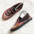 Converse Shoes | Converse: Limited Edition Fire Skull Low Top Shoes | Color: Black/Red | Size: 2.5b