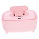 KOMBIUDA Warmer Wet Tissue Dispenser Portable Heater Paper Towels Papertowels Wipe Warmer for Babies Wet Tissue Heater Constant Temperature Thermal Box Pp Pink