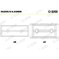 GLYCO Kurbelwellenlagerfür OPEL Corsa D 1.4 Astra J Turbo Meriva A 16V Twinport LPG HMk II (C) G 1.2 B i Ampera EV 150 CHEVROLET Aveo Insignia VI