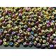 20g MATUBO Beads SuperDuo Jet Green Gold California