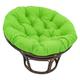 Papasan Chair Cushion Seat Cushion Outdoor Hanging Chair Chair Cushion Hanging Basket Cushion Garden Furniture Cushion Seat Cushion Thick Seat Pads For Rattan Furniture (Color : Vert, Size : 80x80cm