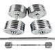 Dumbbells Large Weight Adjustable Solid Metal Electroplated Dumbbell Men's Home Gym Arm Muscle Training Equipment Dumbbell Set (Color : Silver, Size : 70kg)