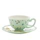 CCAFRET Coffee Cups Coffee Ceramic Cup and Saucer Tea Cups Set Mug Floral Pattern Delicate Elegant Gift Household