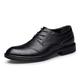 CCAFRET Men Shoes Plus Size Natural Genuine Leather Oxford Shoes for Men Dress Shoes Business Formal Shoes Men Flats Winter Men Shoes (Color : Schwarz, Size : 48)
