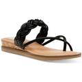 Dolce Vita Womens FIORELLA Warm Casual Slide Sandals Black 5.5 Medium (B,M)