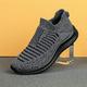 CCAFRET Mens Gym Shoes Men's Running Shoes Black Breathable Men's Sports Shoes Classic Comfortable Walking Shoes Travel Masculine Sports Shoes (Color : Gray, Size : 6.5 UK)