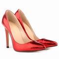 CCAFRET High Heels Women's high-Heeled Shoes Sexy Pointy Sweet Colorful Snake Shaped Thin high-Heeled Shoes Women's Nude Shoes high-Heeled Shoes (Color : Red, Size : 5.5)