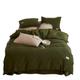 Double Bed Sheets And Duvet Cover Cotton Waffle Bed Four-piece Single Double Bed Sheet Three-piece Set Pure Cotton Bed Sheet Bedding Set Set Bed Sheet Set (Color : Green, Size : 200x230cmA)