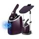 YXZYFPP Garment Steamer - Vertical Double Pole Telescopic Clothes Steamer 1800W Professional Iron Household Small Iron Handheld Ironing with Ironing Board (Purple)