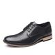 CCAFRET Men Shoes Men's Dress Shoes Leather Lace-Up Men's Business Shoes Large Size, Breathable Lace-Up Four Seasons Leather Shoes (Color : Schwarz, Size : 10)