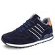 VOSMII Sneakers Men's Casual Walking Shoes Light Anti-Skid Sports Shoes Classic Running Shoes Men's Comfortable Outdoor Breathable Jogging Shoes. (Color : Blue, Size : 7)