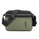 CCAFRET Shoulder bag Waterproof Nylon Shoulder Bag for Men Casual Small Business Messenger Bag Portable Multi-pocket Travel Versatile Bag Sac (Color : Green, Size : 26 * 7 * 18cm)