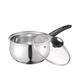 Stainless Steel Handle Stock Pot with Glass Lid Dishwasher Safe Casserole