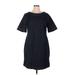 Boden Casual Dress - A-Line: Blue Solid Dresses - Women's Size 16