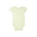 Carter's Long Sleeve Onesie: Green Floral Bottoms - Size 3 Month