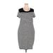 Torrid Casual Dress - Midi: Black Stripes Dresses - New - Women's Size 3X Plus