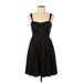 BCBGeneration Casual Dress - Fit & Flare: Black Solid Dresses - Women's Size 10