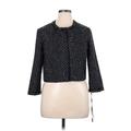 Karl Lagerfeld Paris Denim Jacket: Black Brocade Jackets & Outerwear - Women's Size X-Large