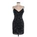 Adrianna Papell Cocktail Dress - Party Sweetheart Sleeveless: Black Dresses - Women's Size 8