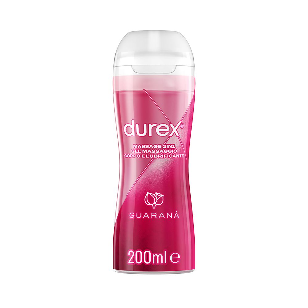 Durex Massage 2 in 1 Guaranà, Lubrificante Sessuale Intimo, Adatto per