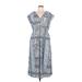 Old Navy Casual Dress: Blue Print Dresses - Women's Size Large