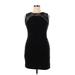 Adrianna Papell Cocktail Dress - Sheath: Black Dresses - Women's Size 14
