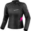 SHIMA Rush 2.0 waterproof Ladies Motorcycle Textile Jacket, black-pink, Size L for Women